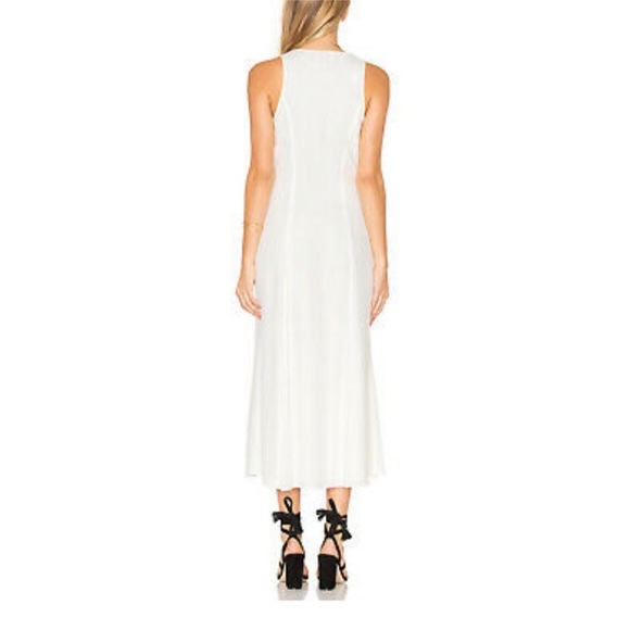 Privacy Please Lomax White Button Down MIDI Dress Size M - Picture 3 of 5